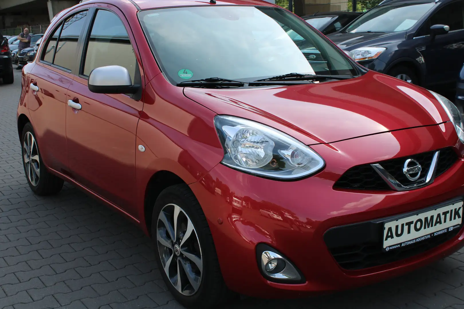 Nissan Micra 1.2 N-Tec  Automatik 1.Hand/Navi/SHZ/PDC/Klimaaut Rot - 2