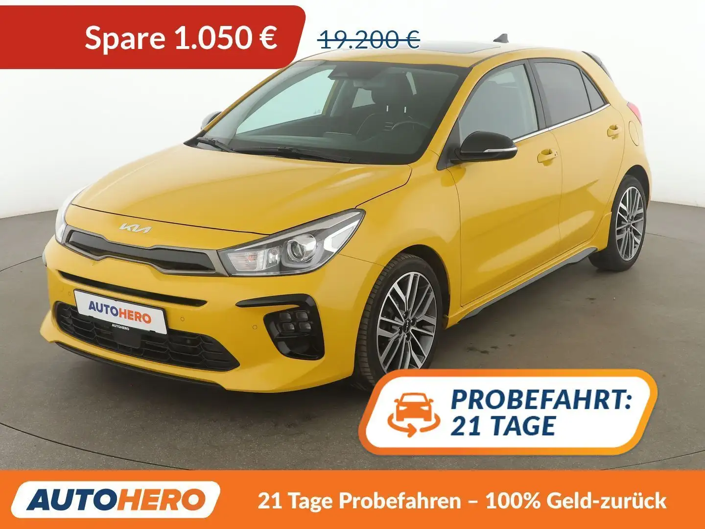 Kia Rio 1.0 TGDI Mild-Hybrid GT Line Aut.*NAV*LED*ACC*CAM Gelb - 1