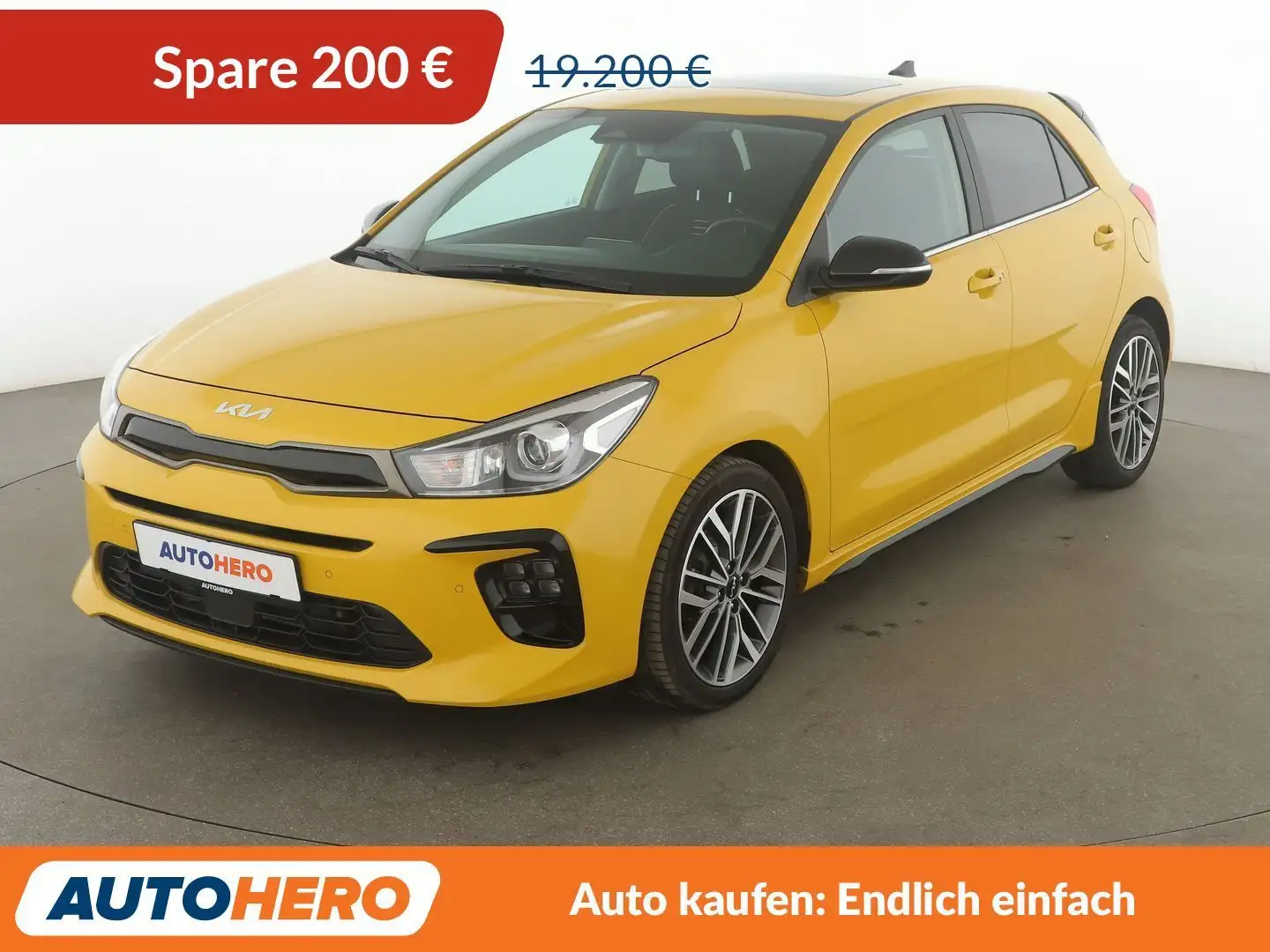 Kia Rio 1.0 TGDI Mild-Hybrid GT Line Aut.*NAV*LED*ACC*CAM Gelb - 1
