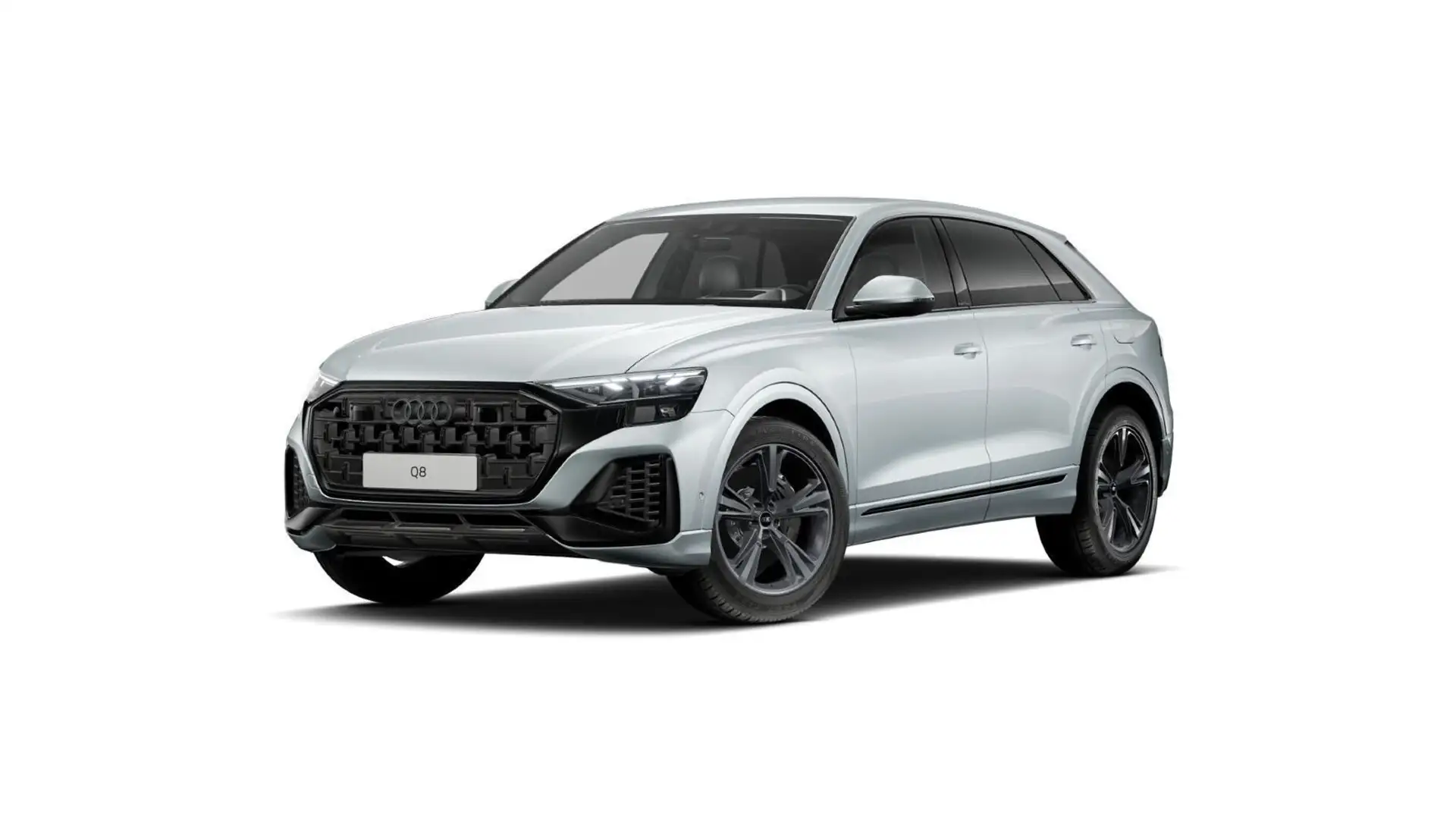 Audi Q8 55 TFSIe QUATTRO+AHK+UMGEBUNGSKAMERAS+LUFTFED Silber - 2