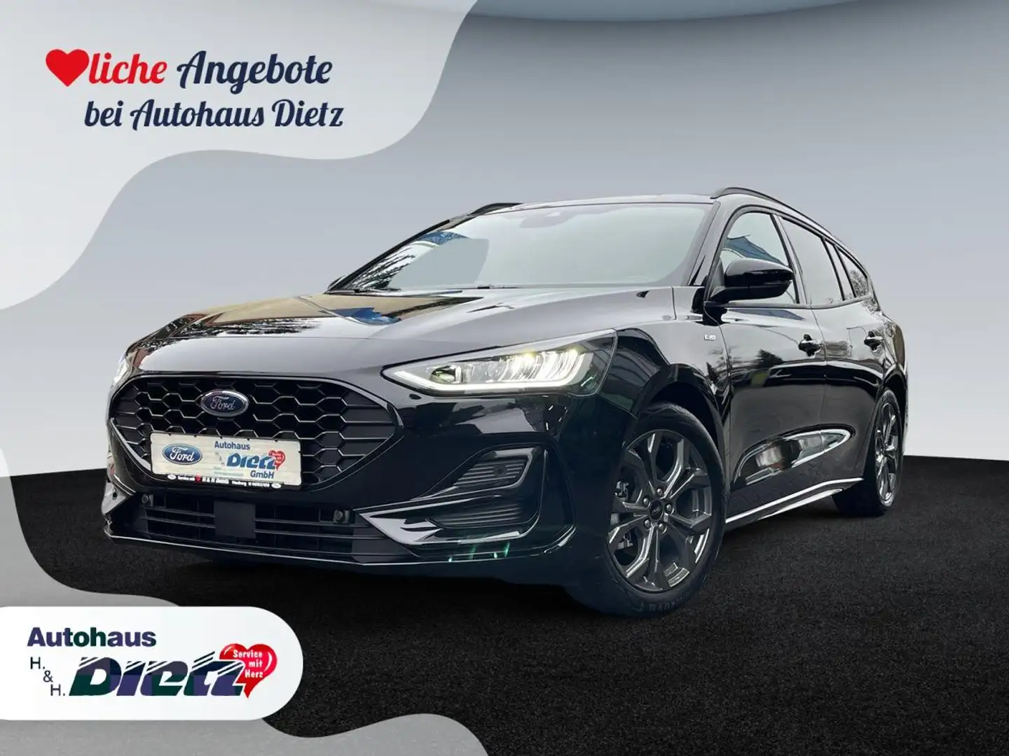 Ford Focus 1.0 EcoBoost Mild-Hybrid ST-Line X - BLIS Negro - 1