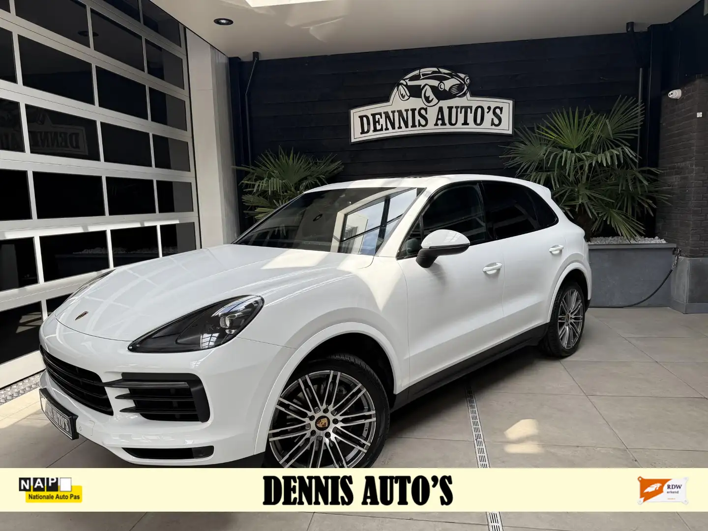 Porsche Cayenne 3.0 V6 Panoramadak dubbele uitlaten New Model! Wit - 1