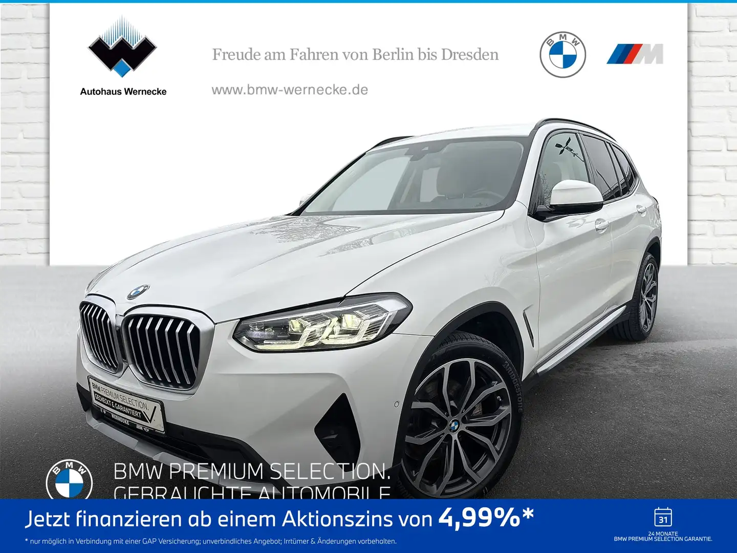 BMW X3 xDrive20d DAB LED WLAN Standhzg. Klimaaut. Weiß - 1