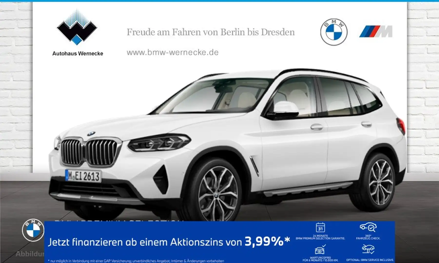 BMW X3 xDrive20d DAB LED WLAN Standhzg. Klimaaut. Weiß - 1