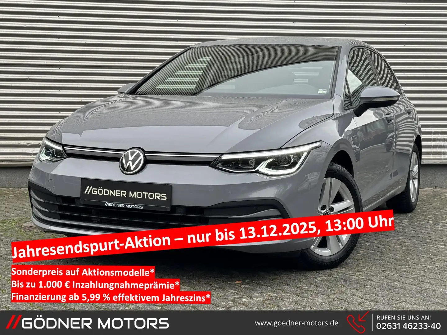 Volkswagen Golf VIII 1.5 TSI Life/DE-FHZ/PDC/LED/APPLE-CARPLAY/... Gris - 1