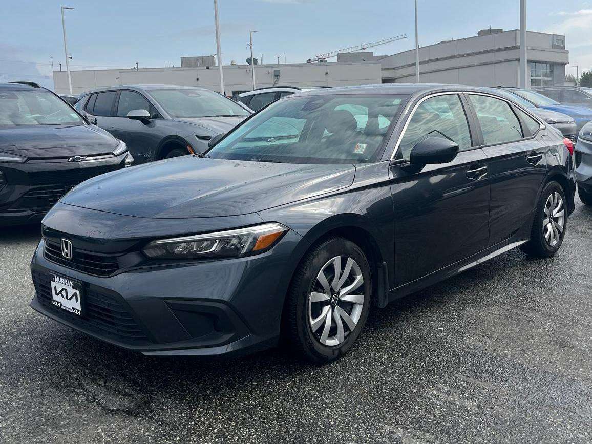Gray (Meteoroid Grey Metallic) 2023 Honda Civic Sedan Front-Wheel Drive Automatic
