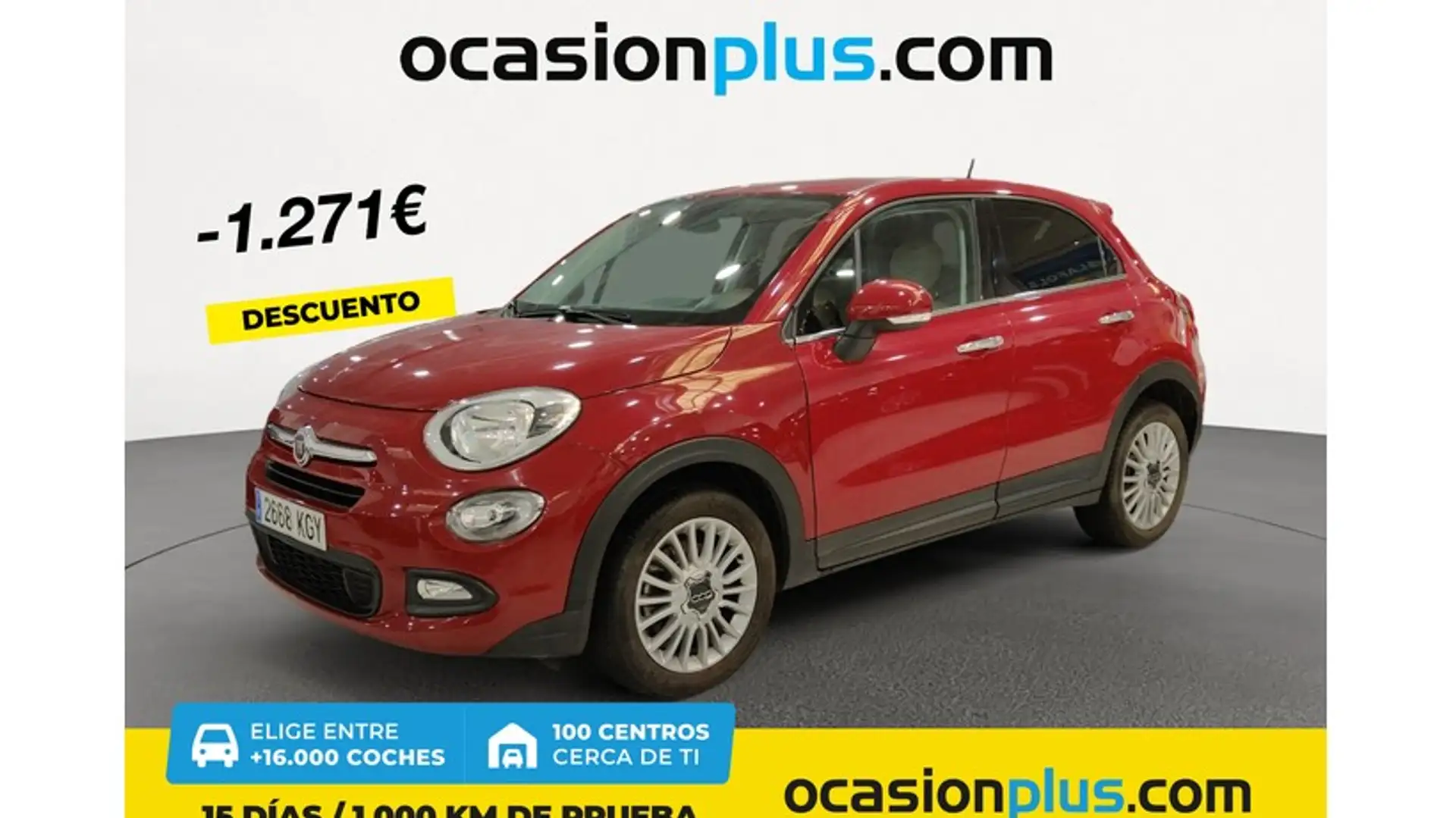 Fiat 500X 1.6Mjt Lounge 4x2 88kW Rouge - 1