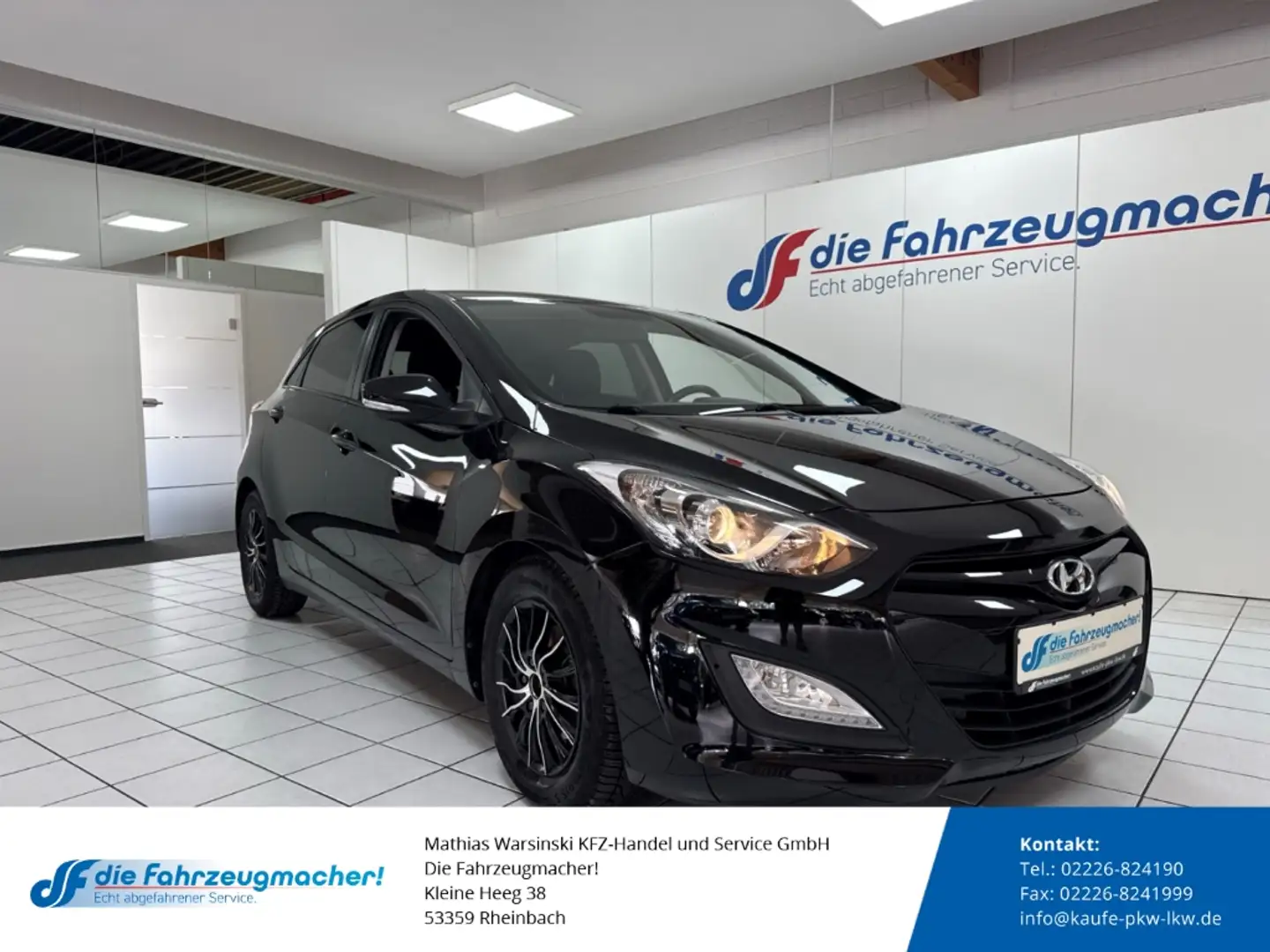 Hyundai i30 Classic 1.4 CRDi DPF Alarm Berganfahrass. GA Klima Noir - 1