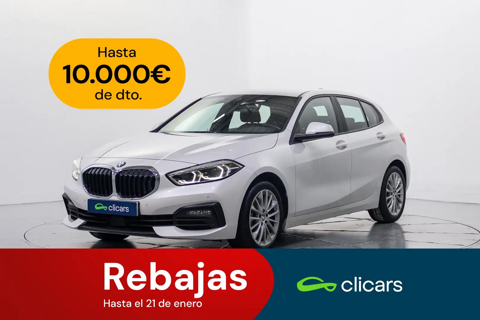 BMW 118 118dA Blanc - 1