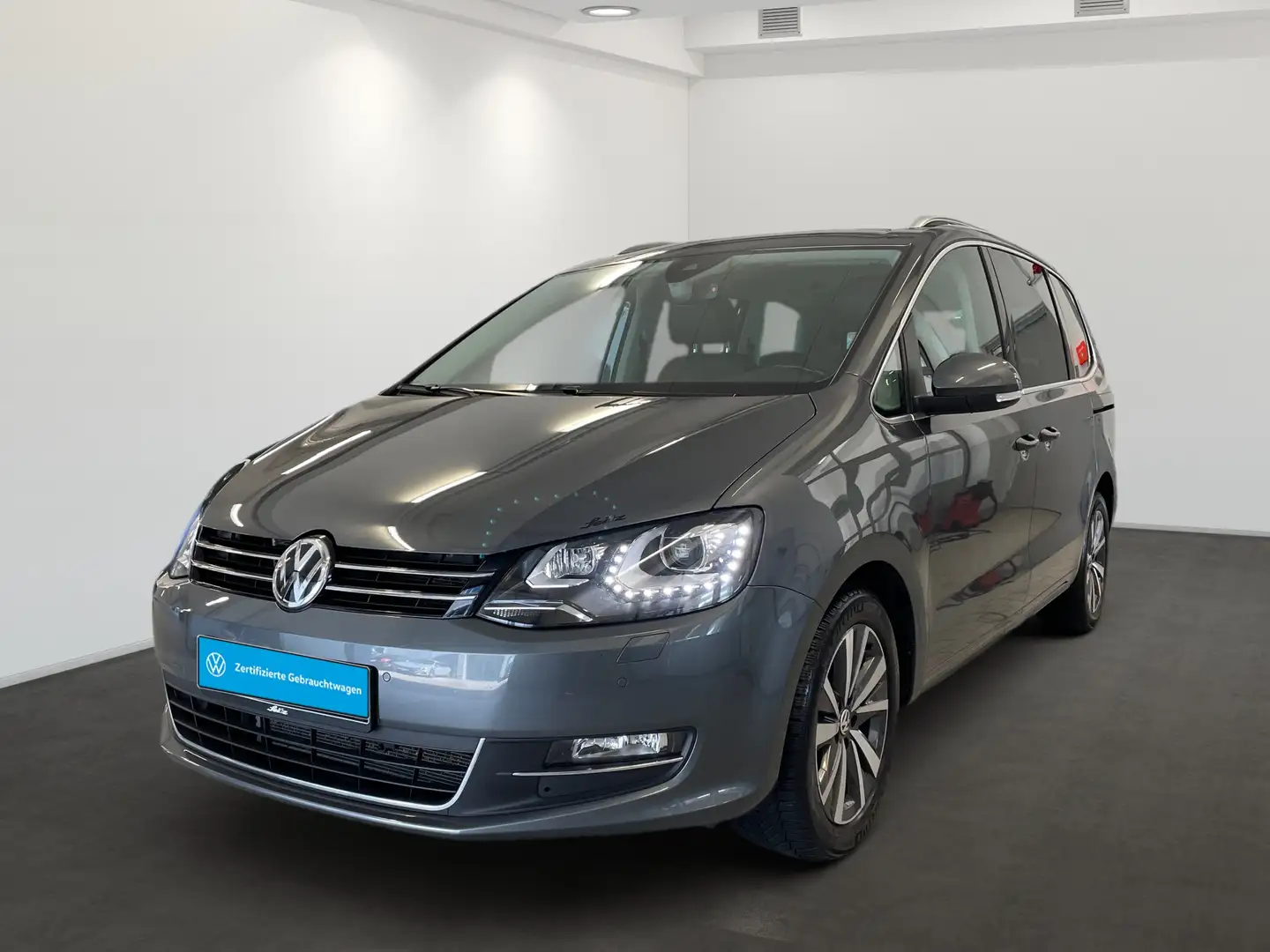 Volkswagen Sharan 2.0 TDI 4M Highline *7-SITZER*PDC*NAVI* Gris - 2