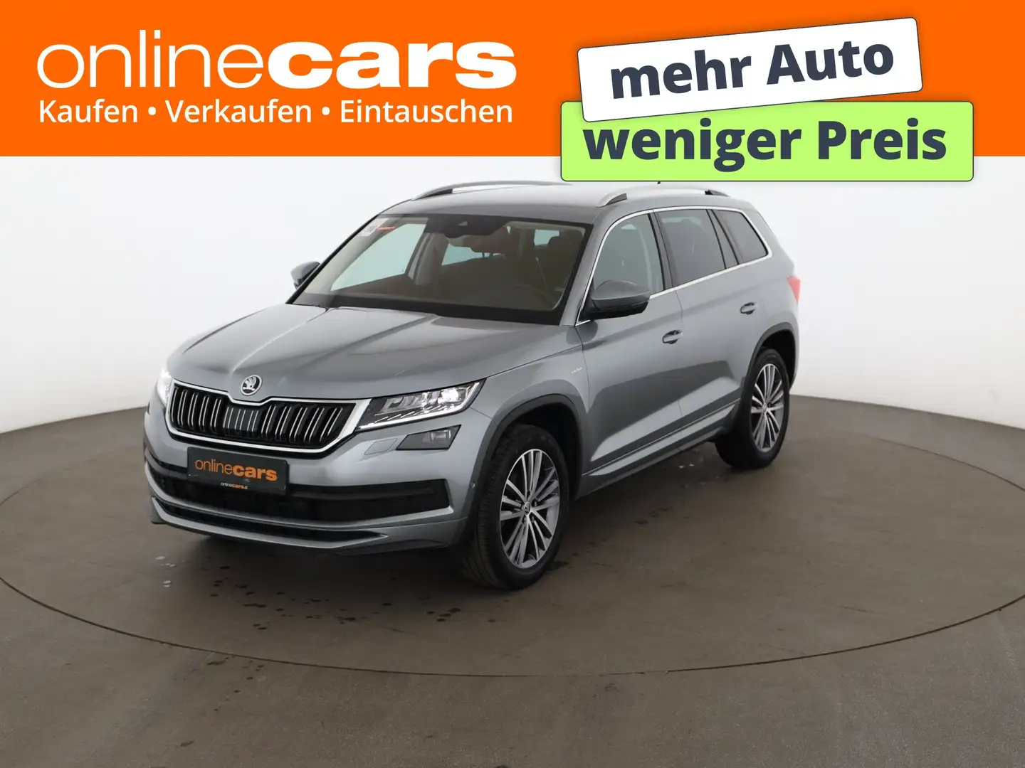 Skoda Kodiaq 1.5 TSI L&K Aut LED STANDHZG 360-CAM AHK Grau - 1