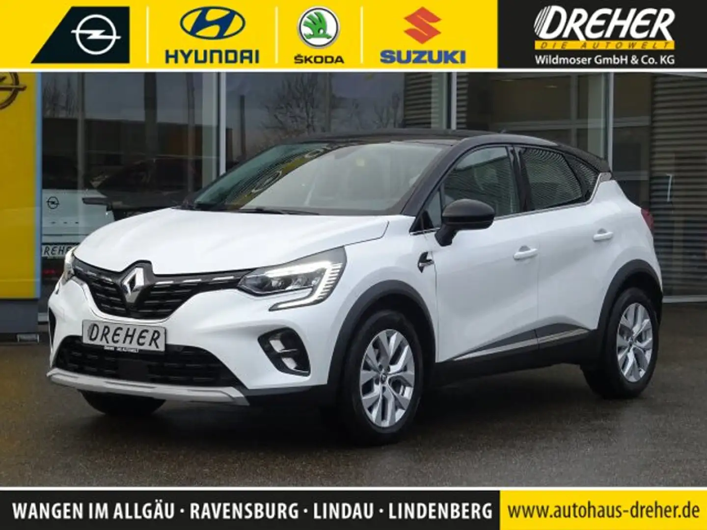 Renault Captur Captur II 1.3 TCe 130 Intens GPF SHD/Sitzhzg./LM Blanc - 1