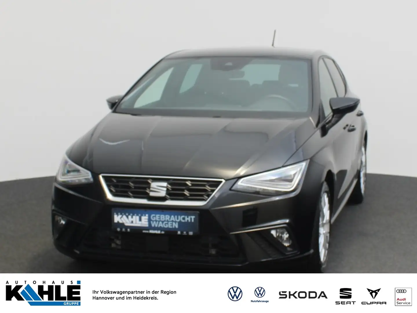 SEAT Ibiza 1.0 TSI FR Navi LED ACC SHZ Klima RFK PDC DAB+ Schwarz - 1