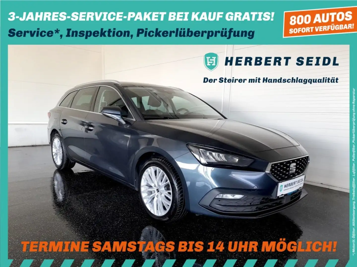 SEAT Leon ST XCELLENCE 2,0 TDI DSG *STANDHZG / LED / NAVI / VIRTUELL / AHV & KAMERA / ACC / KEYLESS* Grau - 1