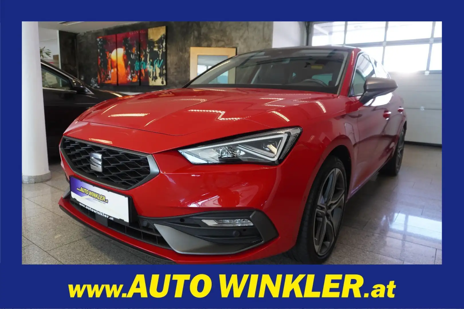 SEAT Leon 1.5 TGI FR Virtual/Panorama/Keyless/LED Rouge - 1