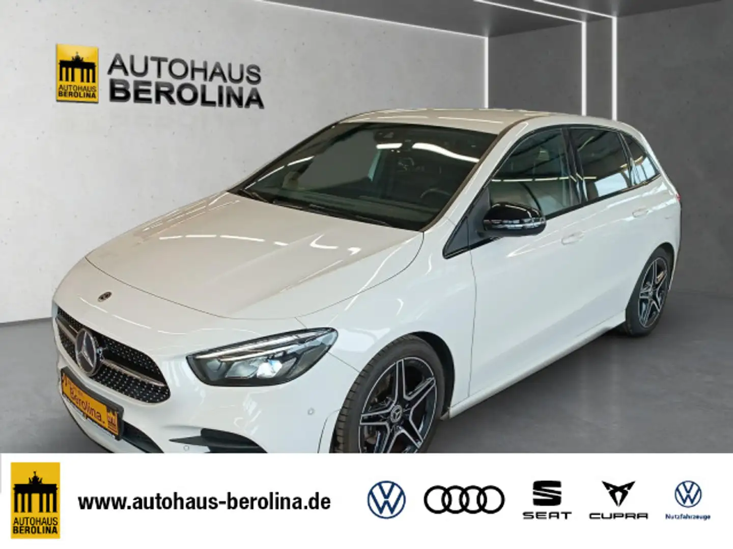 Mercedes-Benz B 200 AMG line DCT *NAV*LED*GRA*R-CAM*SHZ* Weiß - 1