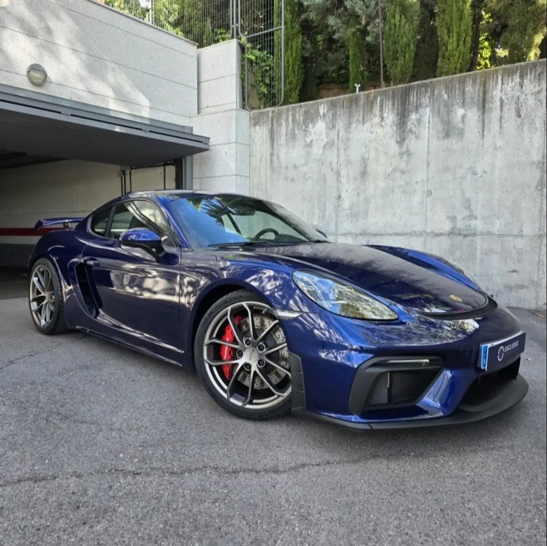 Porsche Cayman GT4 Bleu - 1