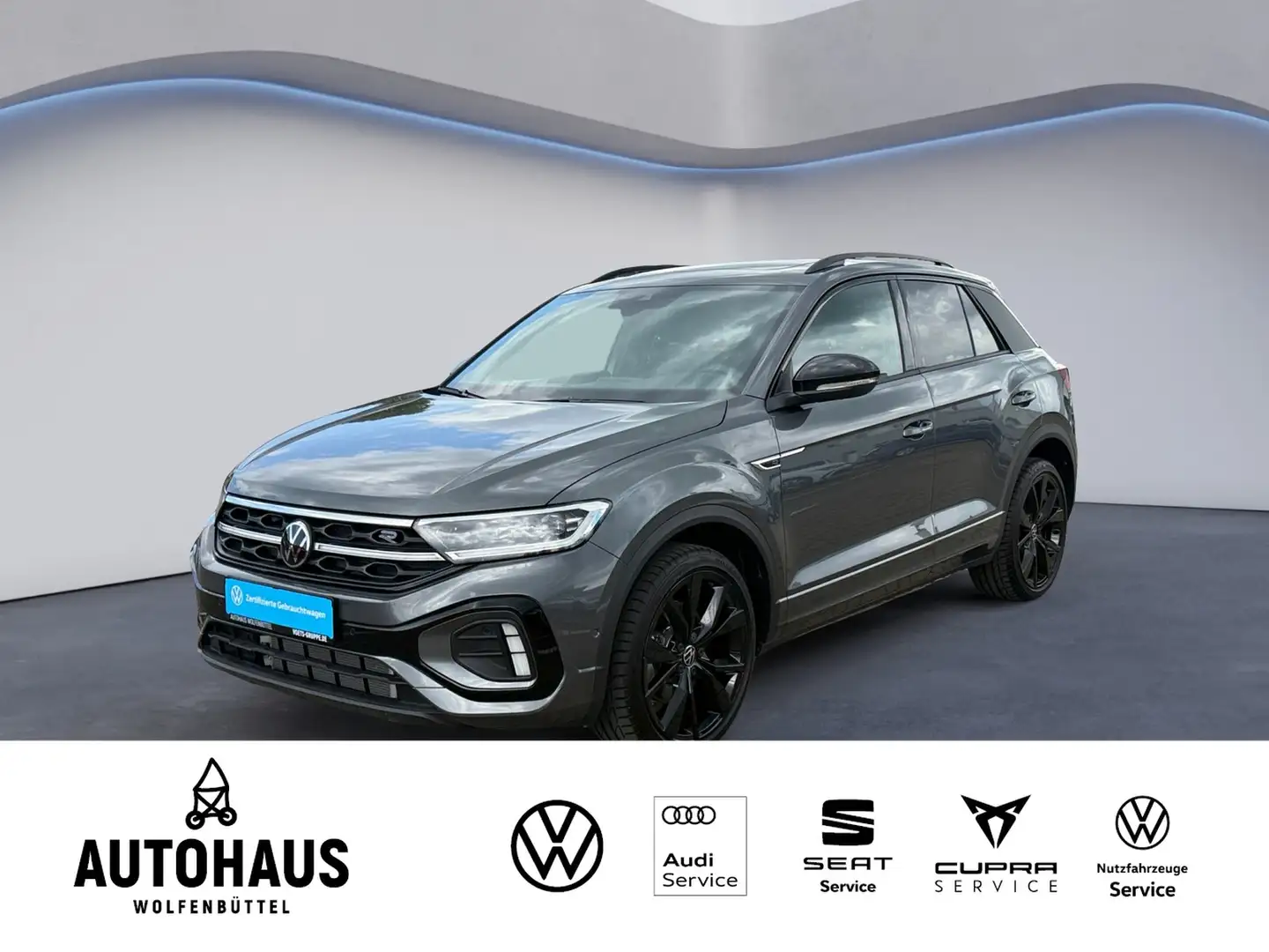 Volkswagen T-Roc R-Line Black 1.5 TSI DSG AHK NAV PANO SHZ Grau - 1