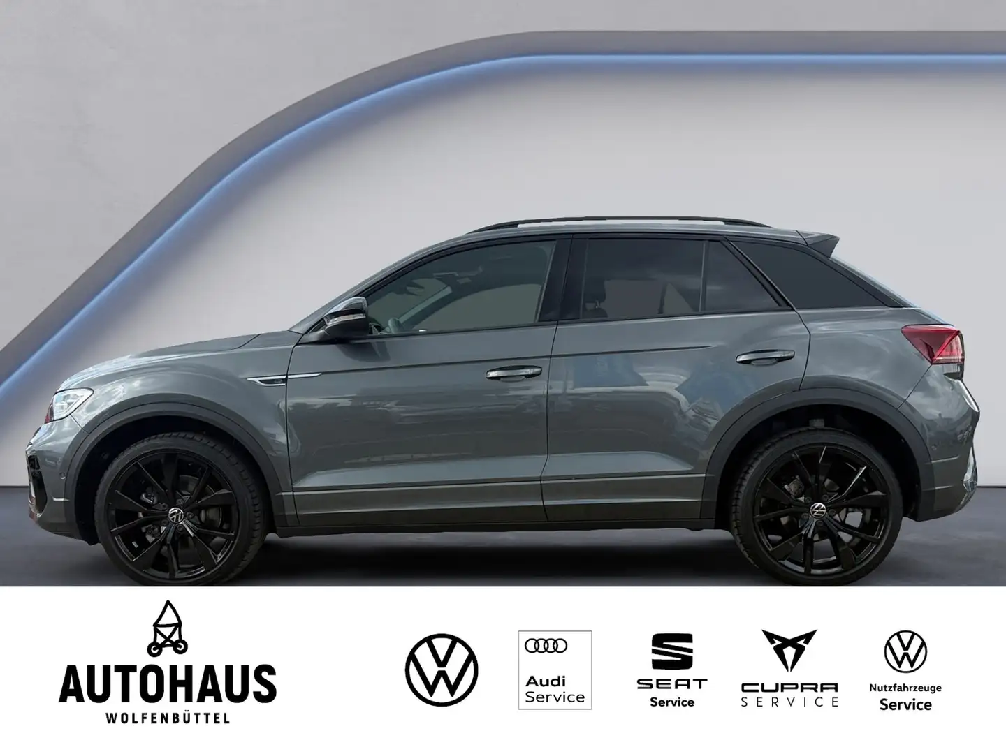 Volkswagen T-Roc R-Line Black 1.5 TSI DSG AHK NAV PANO SHZ Grijs - 2