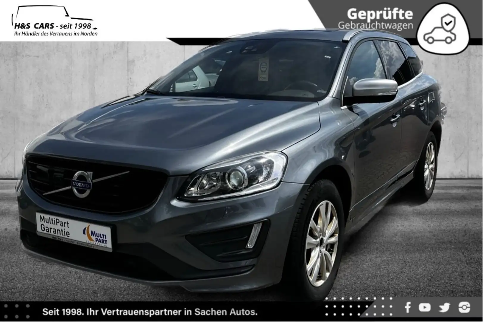 Volvo XC60 R-DESIGN 2.H VOLL BI-XEN PANO MEM ALCANTARA Grau - 2