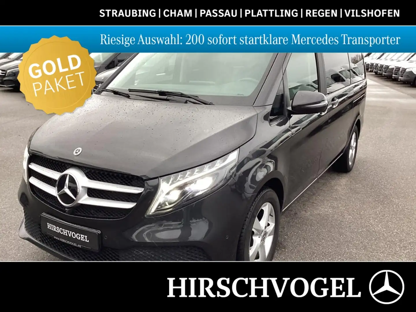 Mercedes-Benz V 220 d AVANTGARDE 4M lang 7Sitze 360°Kam+LEDER Grau - 1