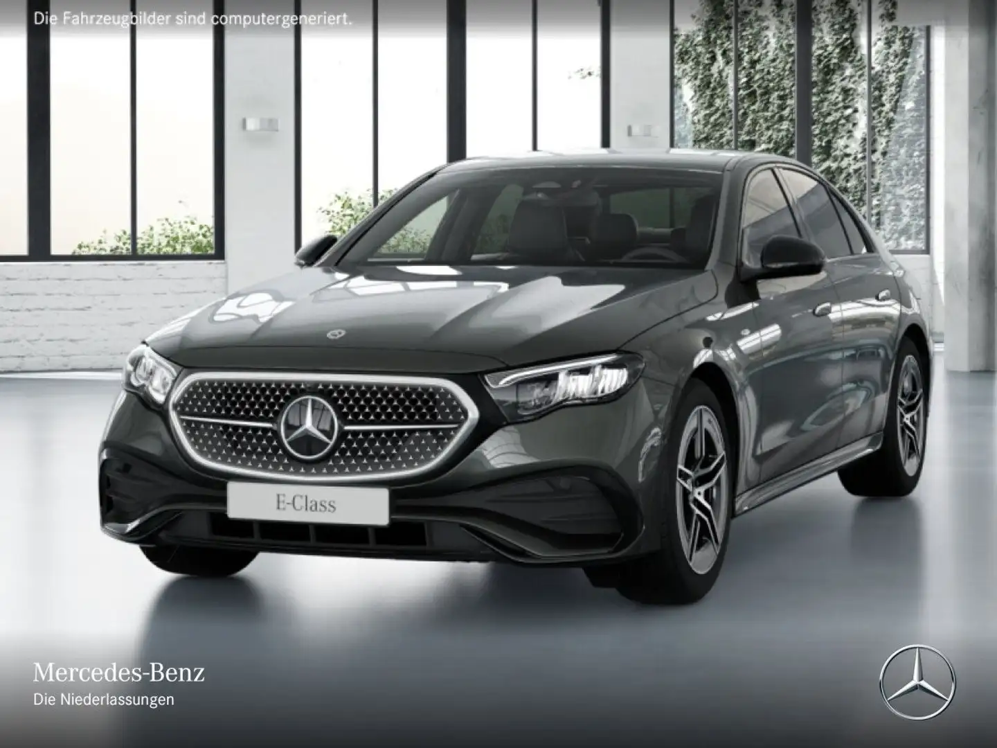 Mercedes-Benz E 300 e Hybrid AMG 360° Burmester Distr. LED Night Grau - 2