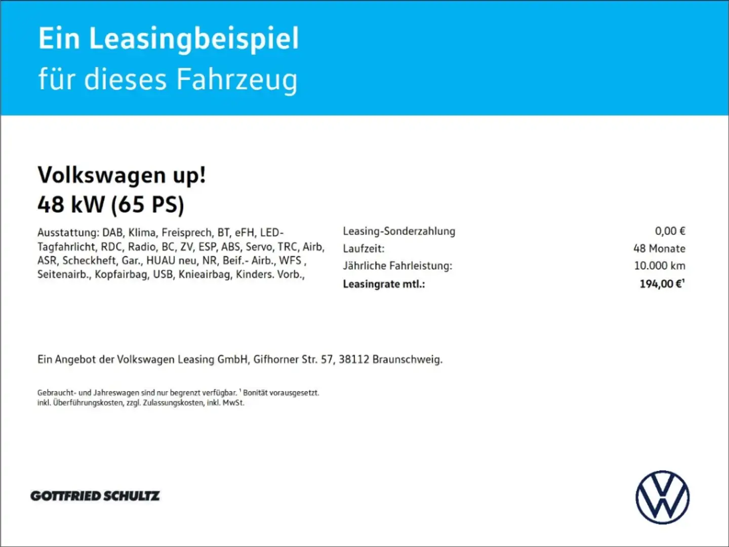 Volkswagen up! DAB Bluetooth move 1.0 MPI Klima Bremsassistent Weiß - 2