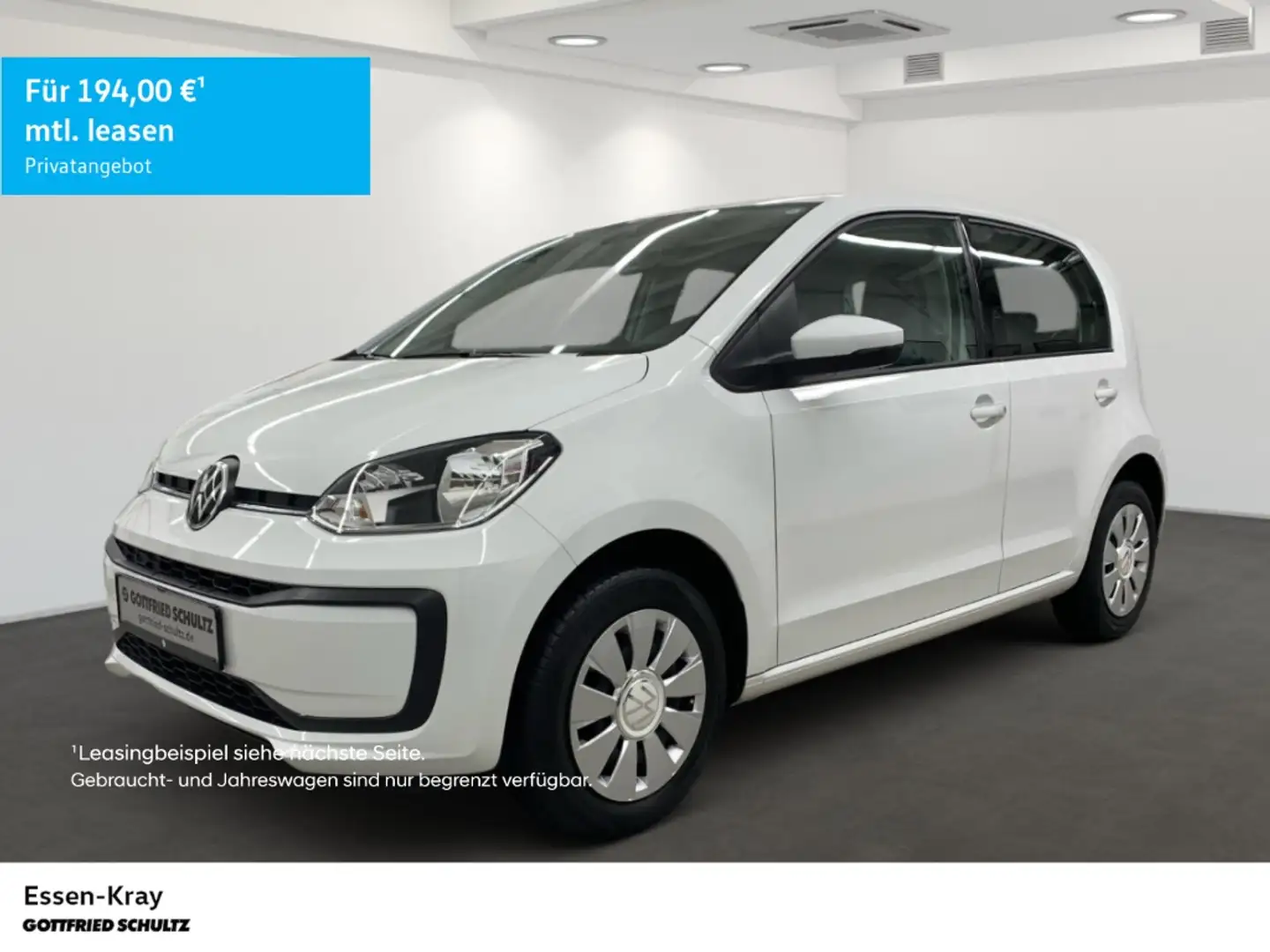 Volkswagen up! DAB Bluetooth move 1.0 MPI Klima Bremsassistent Weiß - 1