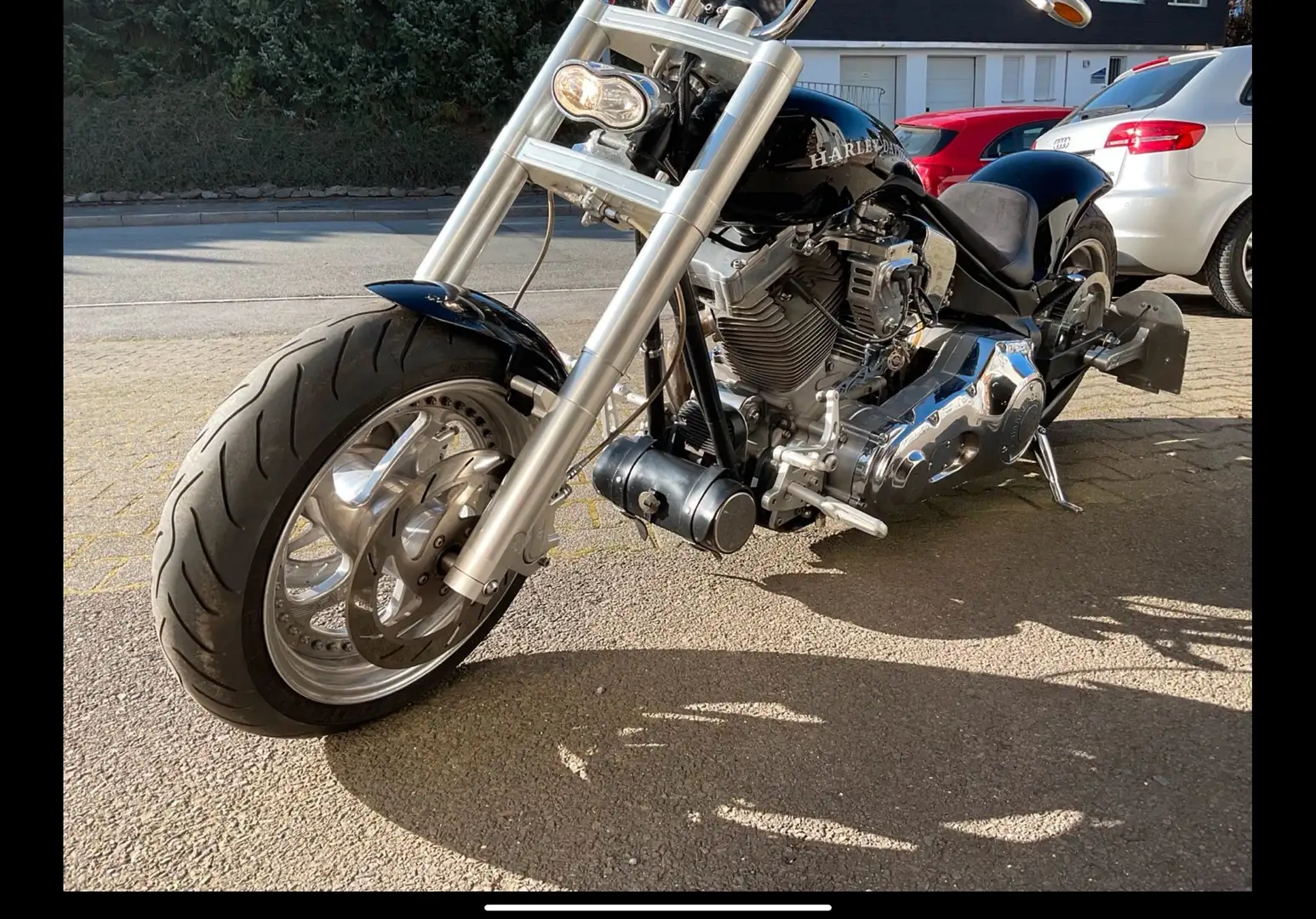 Harley-Davidson Custom Bike HPU Drag Style Luftfederung 1,5l 68PS Chopper TOP! Czarny - 2