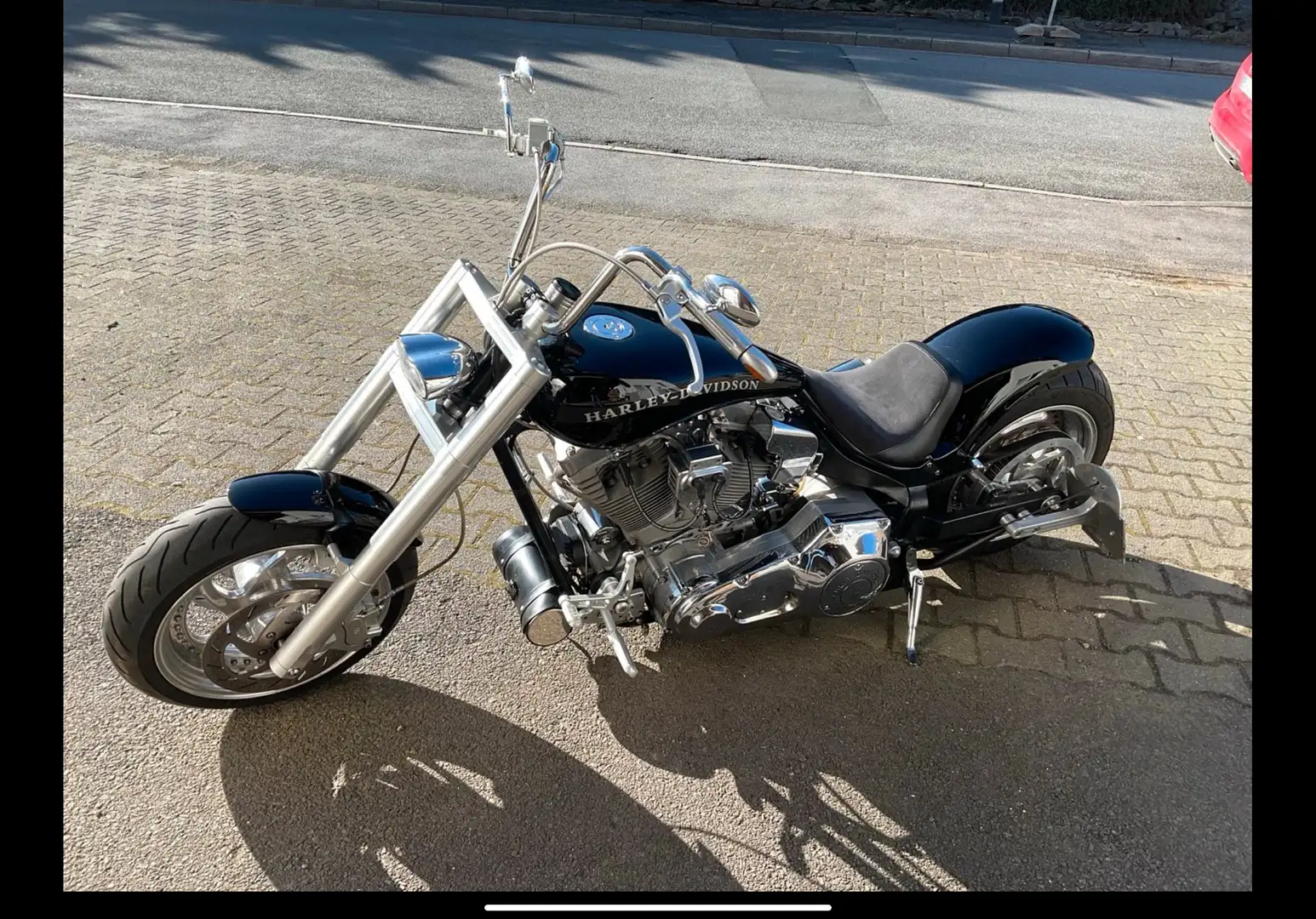 Harley-Davidson Custom Bike HPU Drag Style Luftfederung 1,5l 68PS Chopper TOP! Czarny - 1