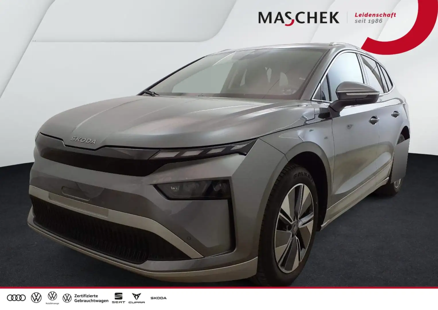 Skoda Enyaq 85x Wärmepumpe AHK Matrix Pano RearView AHK Pano A Grau - 1