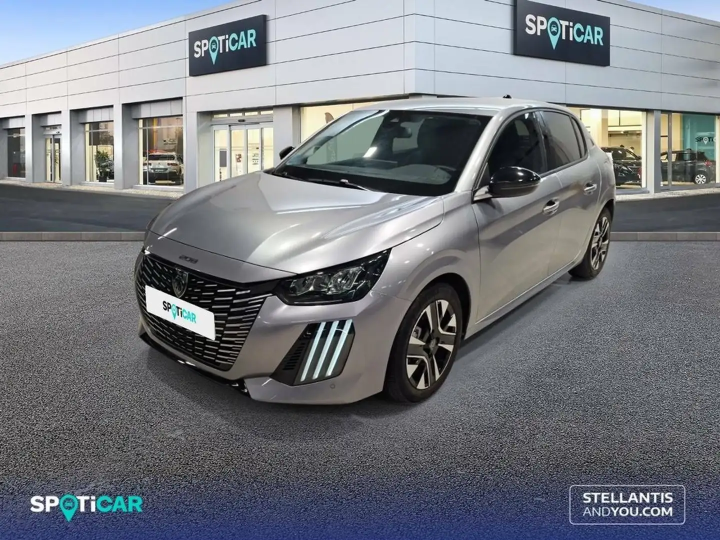 Peugeot 208 Puretech 100 Allure Gris - 1
