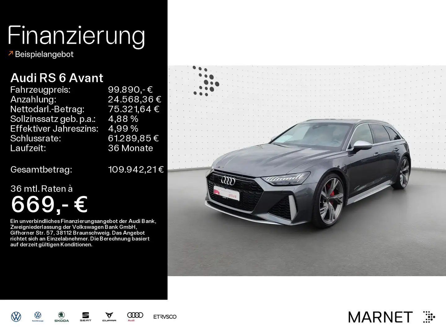 Audi RS6 4.0 TFSI quattro*AHK*Standheizung*Hea Gris - 1