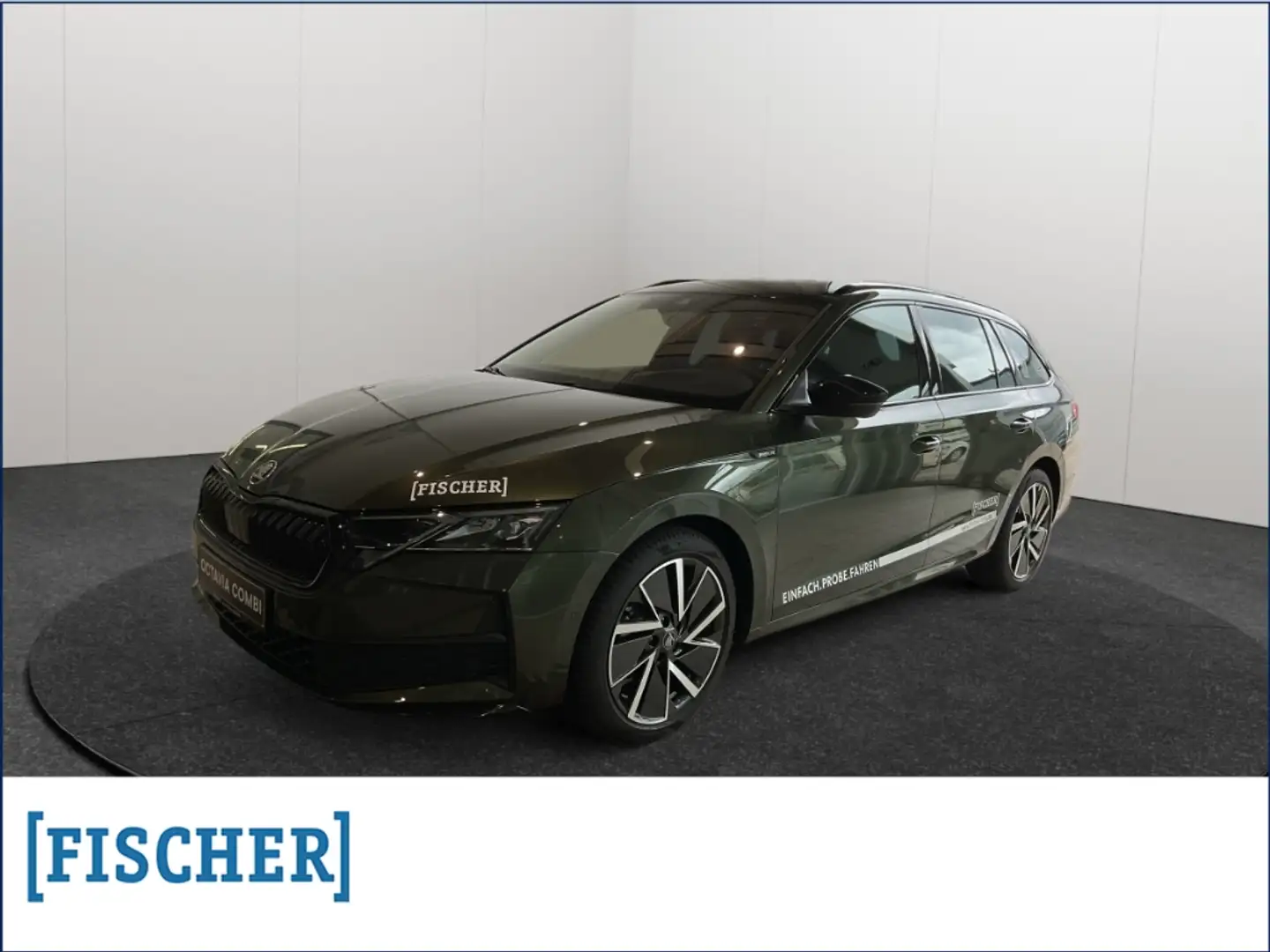 Skoda Octavia Combi 1.5 eTSI DSG Sportline LED AHK Navi HUD Rear Grün - 1