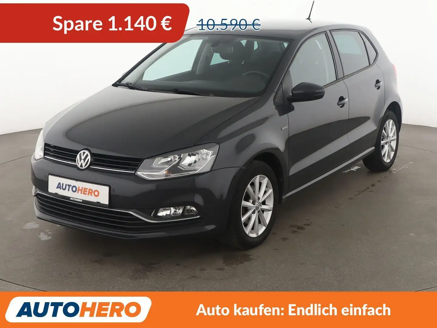 Volkswagen Polo 1.0 Lounge BMT*PDC*KLIMA*TEMPO*GARANTIE* Grau - 1