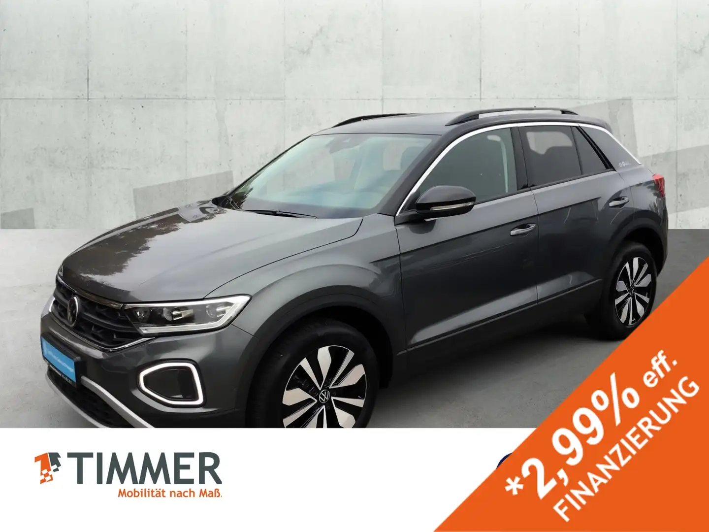 Volkswagen T-Roc 2.0 TDI DSG GOAL *AHK *LED *ACC *VIRTUAL *NAVI *S Grau - 1