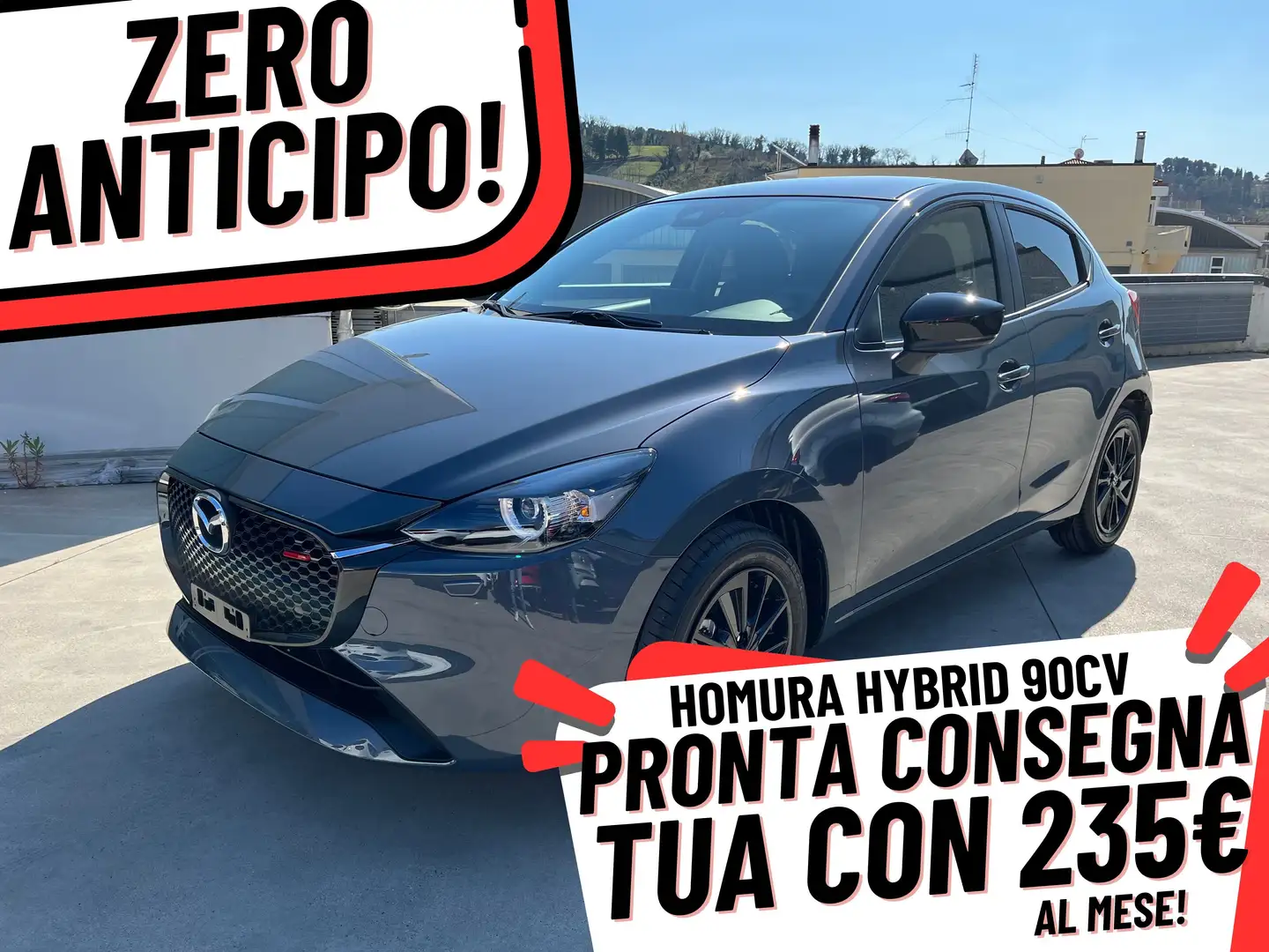 Mazda 2 1.5 HOMURA TUTTO INCLUSO ZERO ACCONTO 235€/MESE Grigio - 1