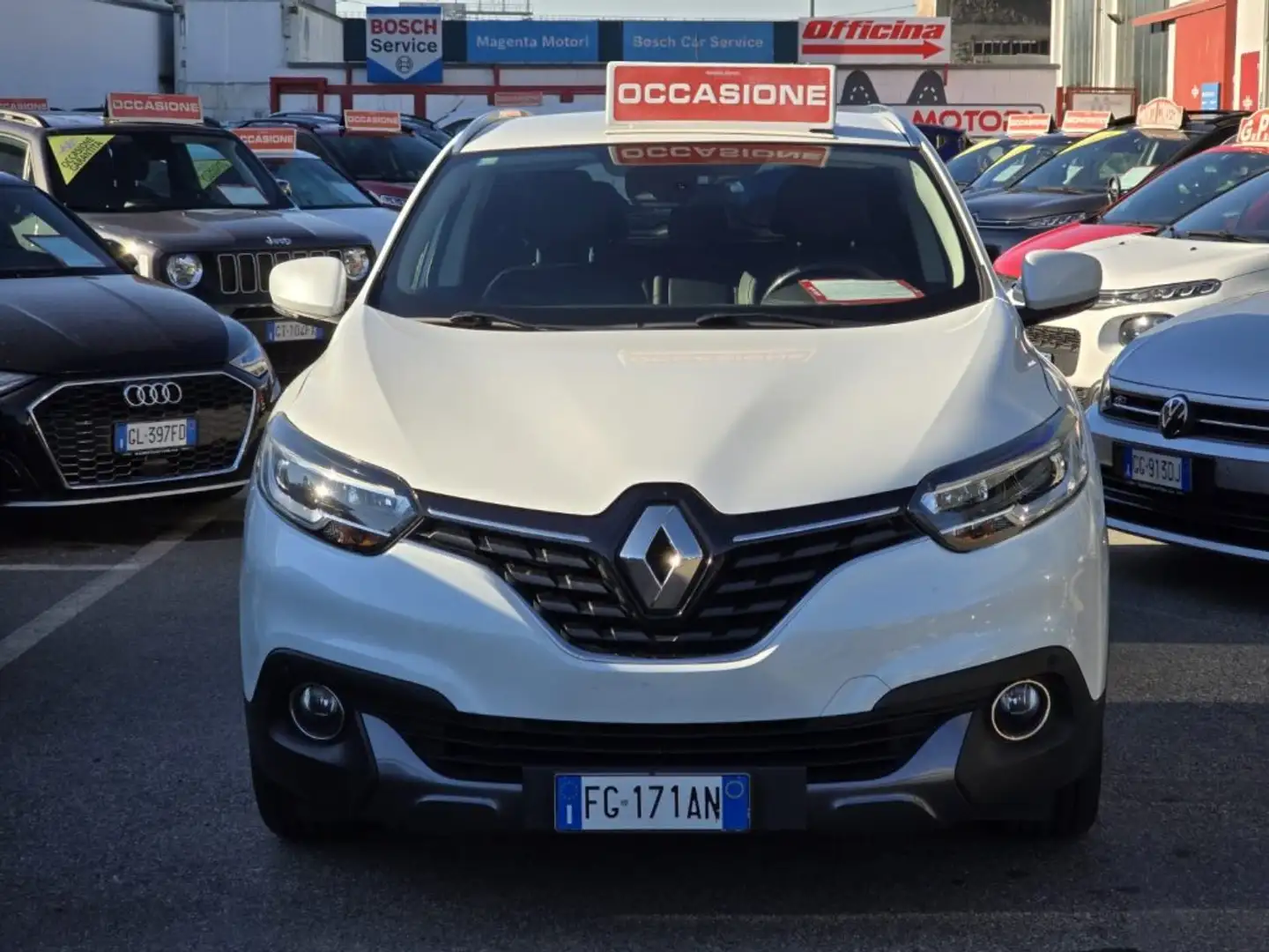 Renault Kadjar dCi 8V 110CV EDC Energy Intens Unicoproprietario Weiß - 2