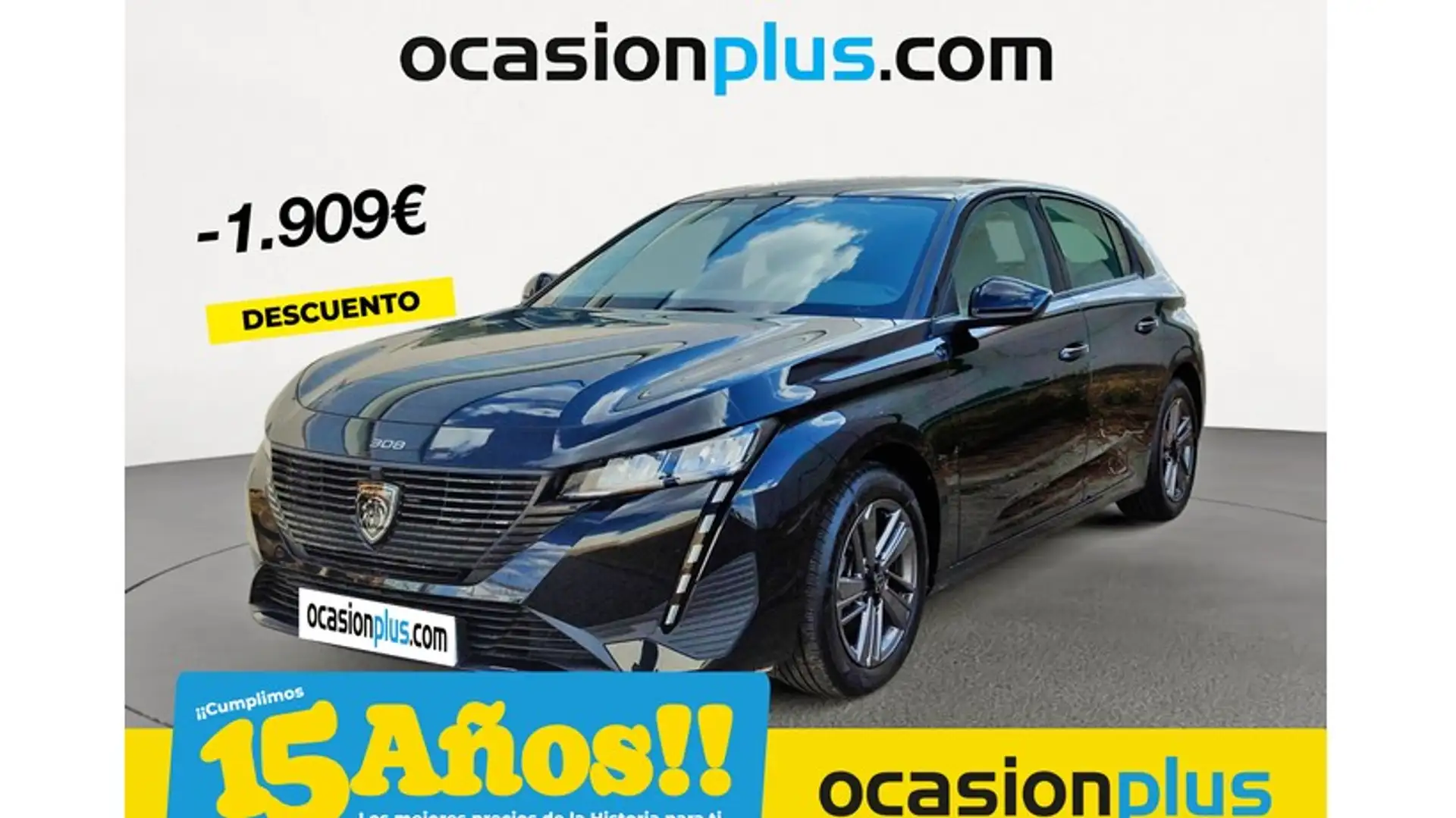 Peugeot 308 1.2 PureTech S&S Active Pack EAT8 130 Noir - 1