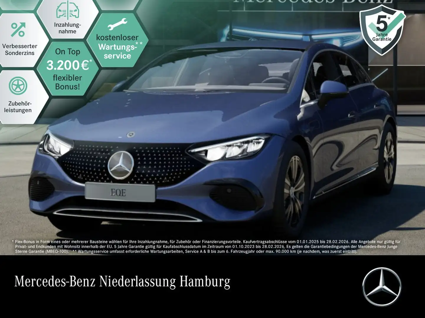 Mercedes-Benz EQE 300 Distr. LED Kamera Spurhalt-Ass Totwinkel Blau - 1