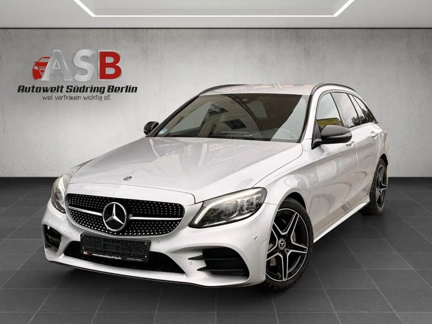 Mercedes-Benz C 200 T*AMG Line*Night-Paket*LED*Leder Argent - 1