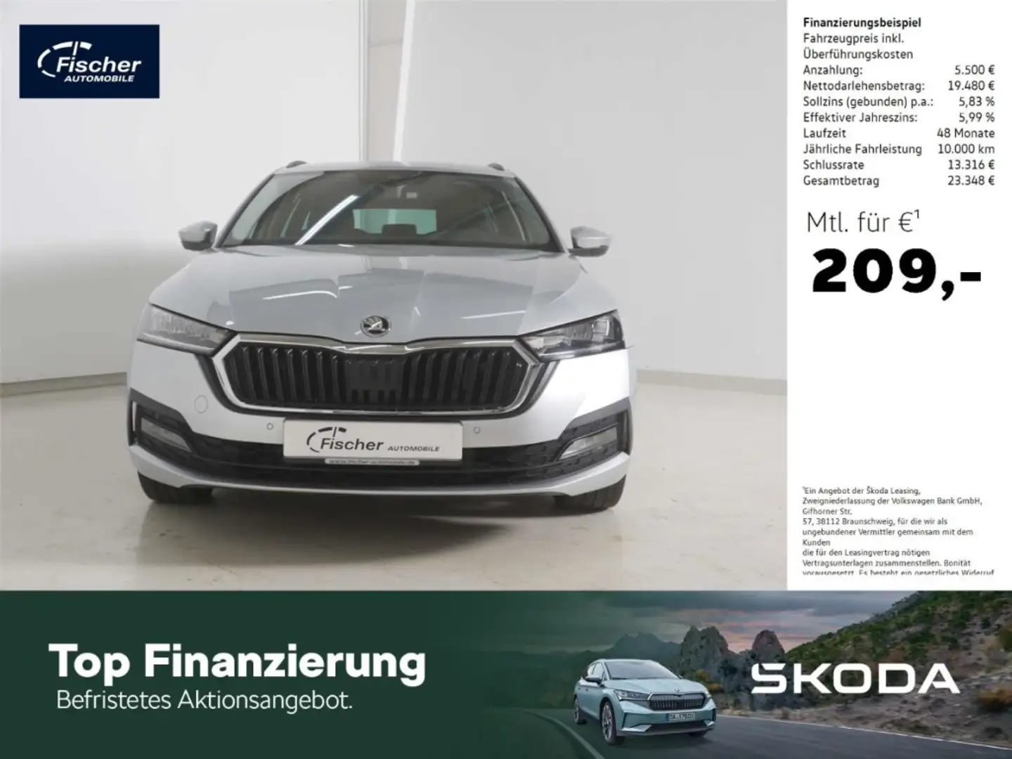 Skoda Octavia Combi 1.4 TSI iV Ambition Silber - 1