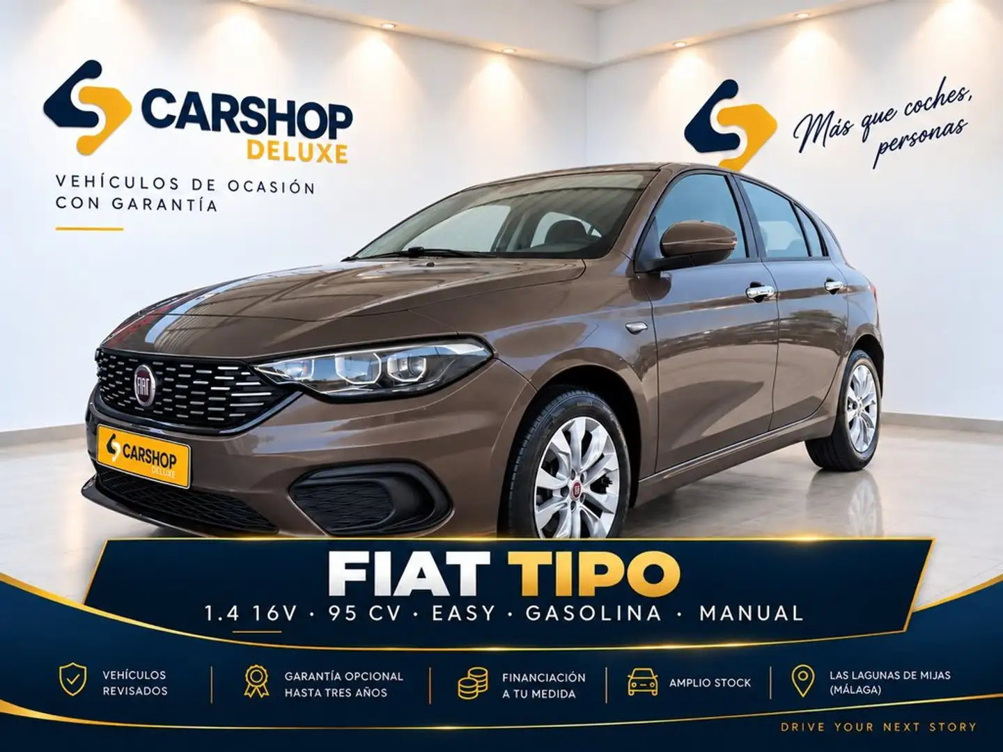 Fiat Tipo 1.4 16v Easy 70kW (95CV) gasolina SW Marrón - 1