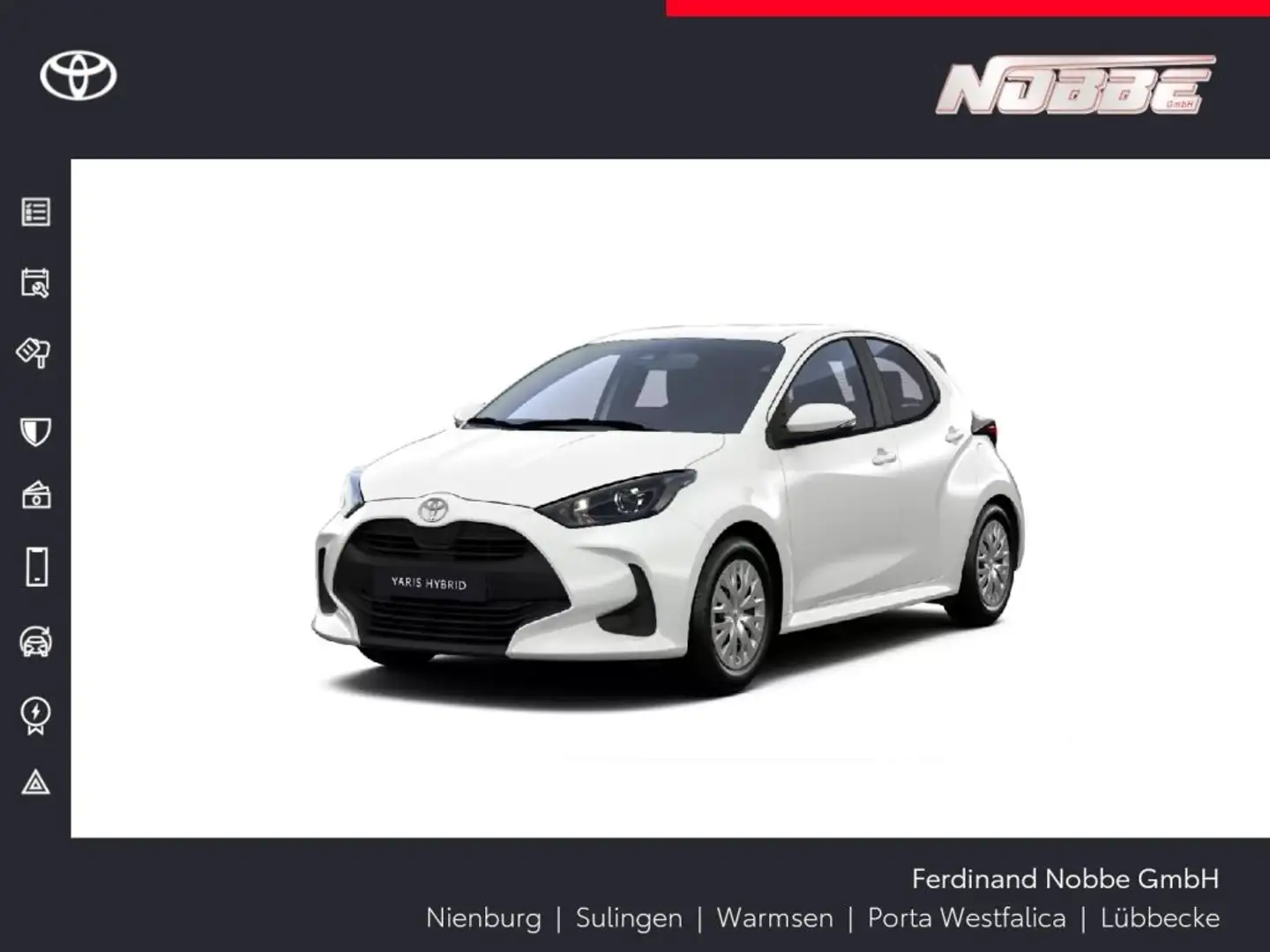Toyota Yaris Hybrid 116 1.5 VVT-i Business Edition Alb - 1