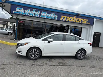 White 2025 Nissan Versa Sedan Front-Wheel Drive Automatic