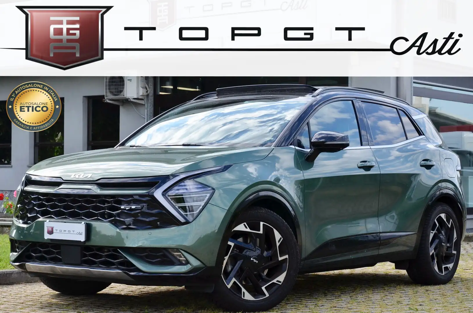Kia Sportage 1.6 crdi mhev GT Line Plus 136cv dct PERMUTE Verde - 1