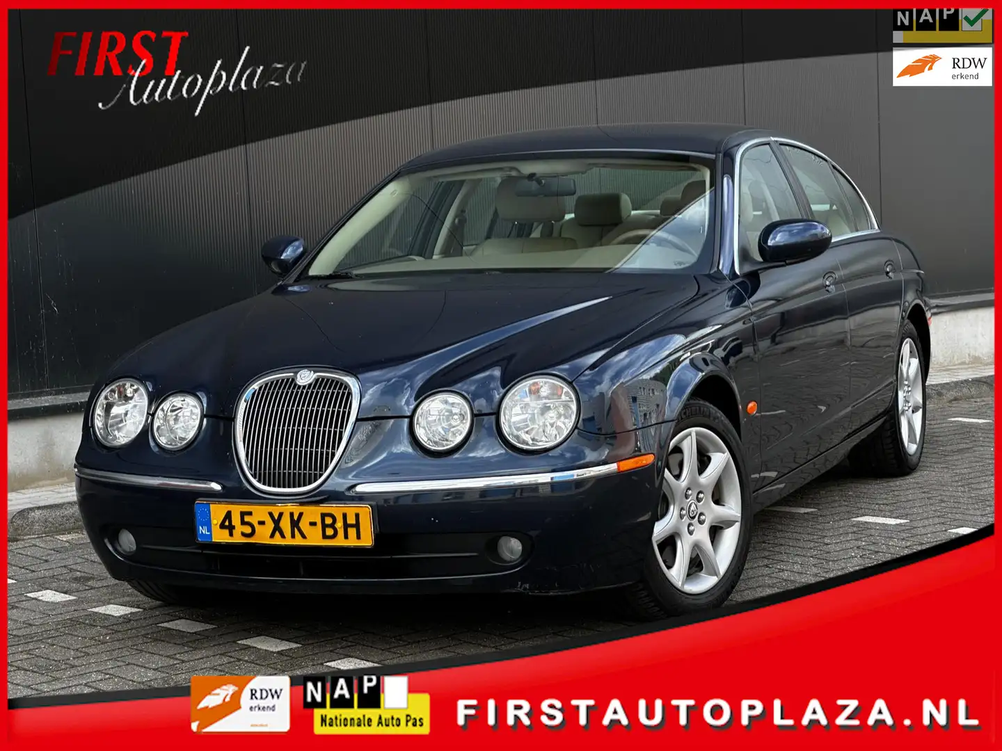 Jaguar S-Type 3.0 V6 iDition AUTOMAAT NAVI/LEDER/CRUISE | NETTE Albastru - 1