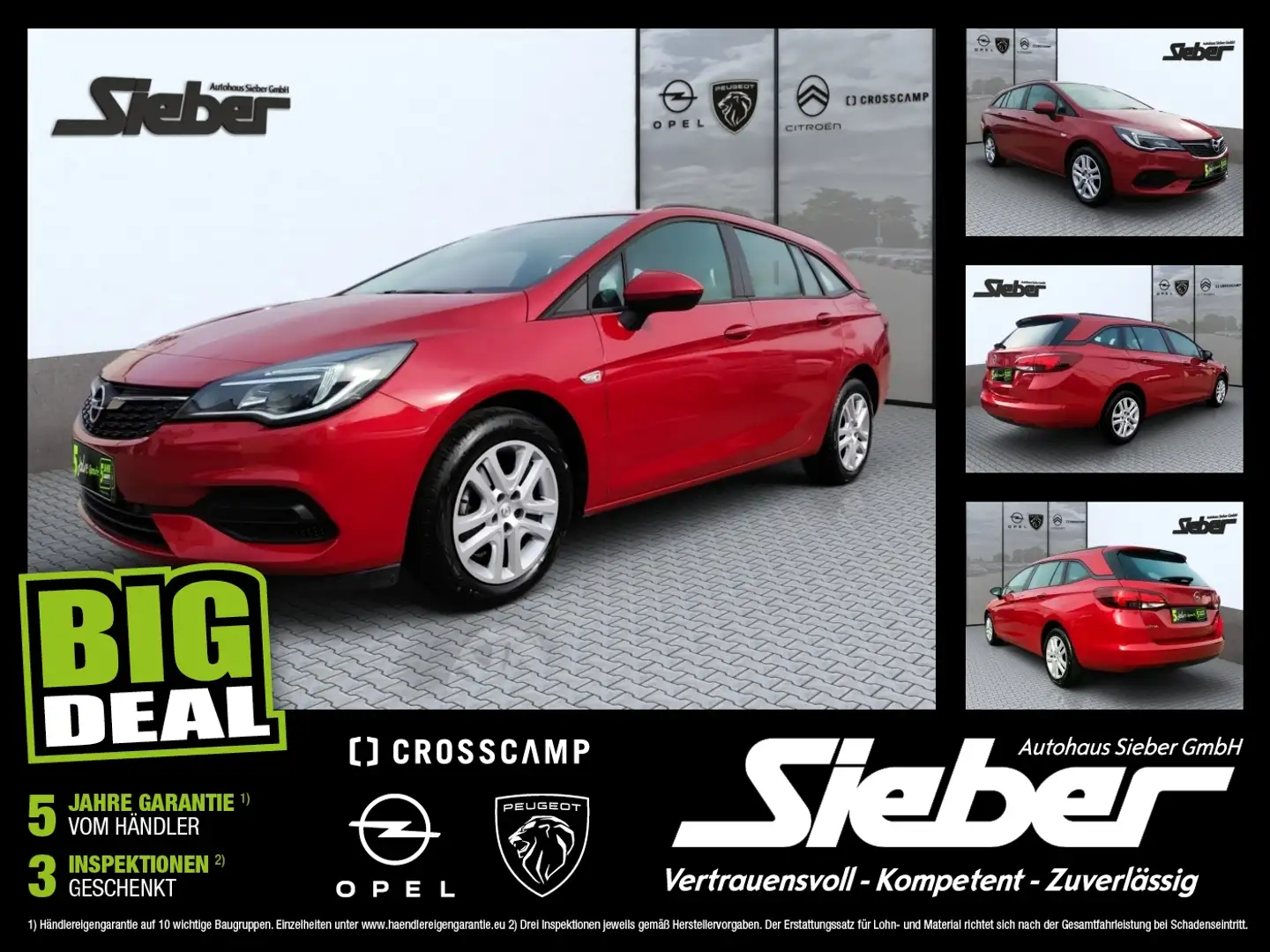 Opel Astra K Sports Tourer 1.2 Turbo (Facelift) Edition Rouge - 1