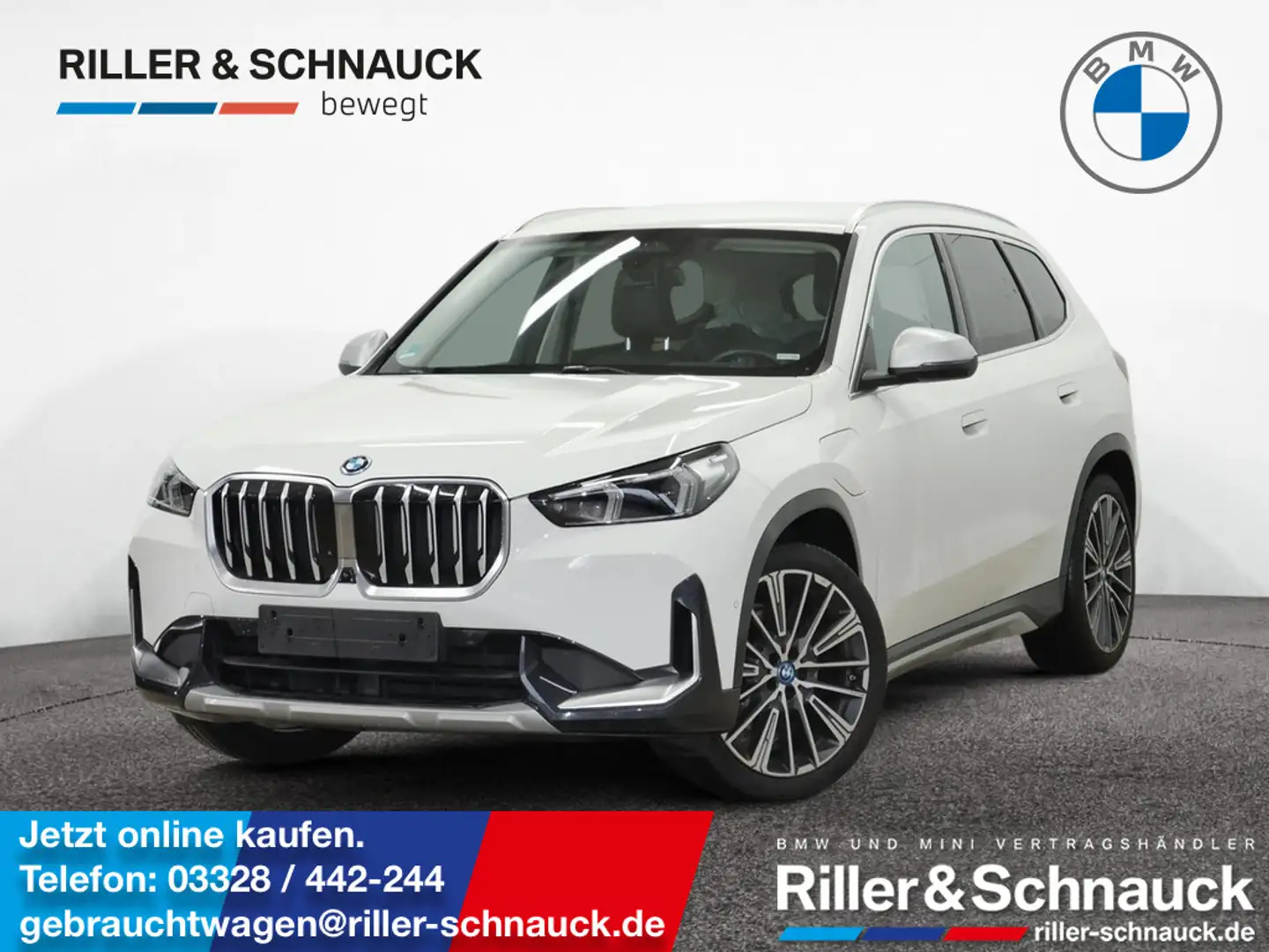 BMW X1 xDrive30e xLine 360°KAM+HUD+LED+NAVI+SHZG Weiß - 1