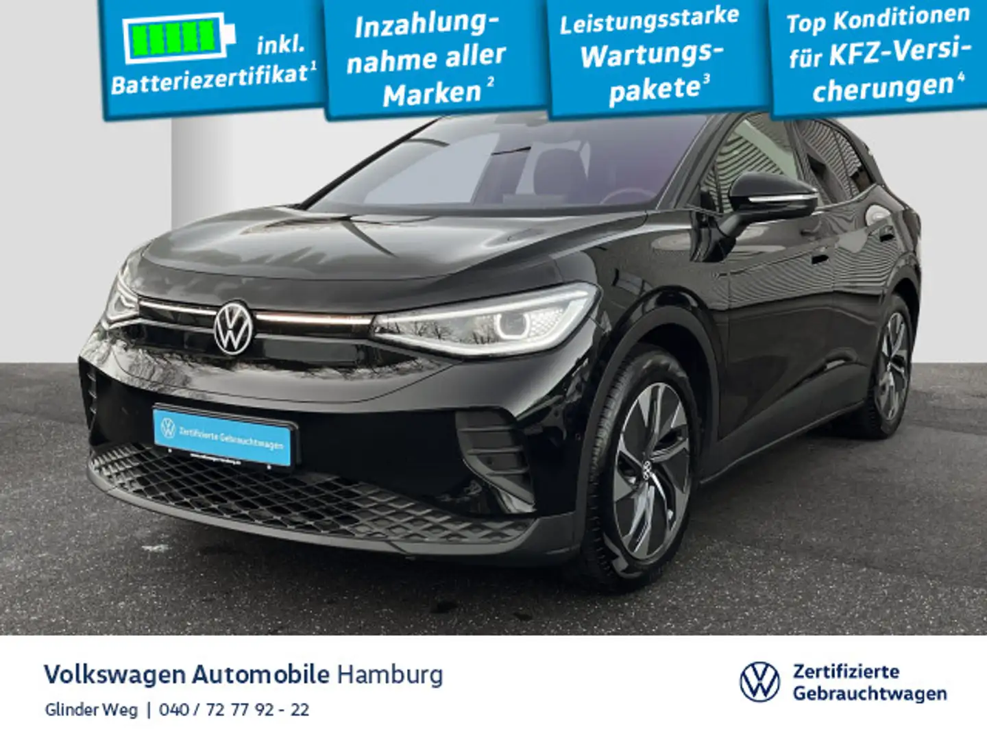 Volkswagen ID.4 Pure Performance LED Kamera Lenkradhzg Schwarz - 1